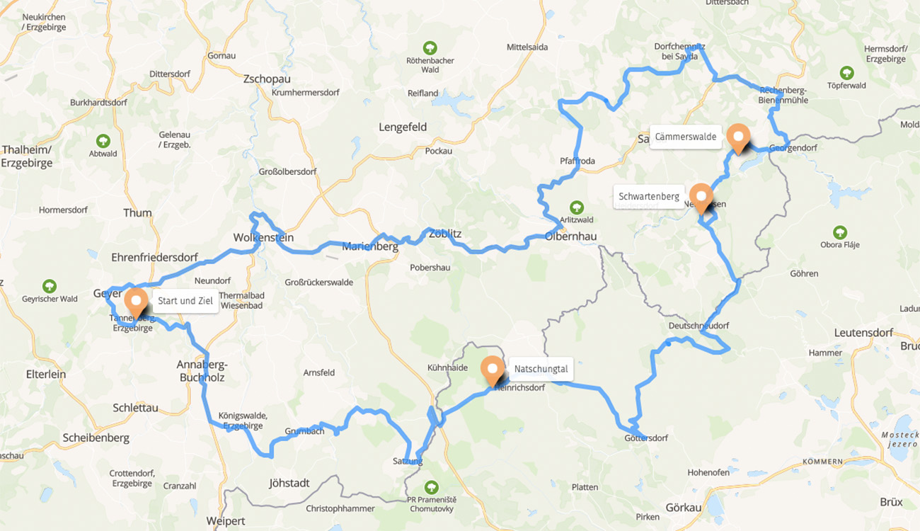 Tour zum Natschungtal Motorradtour zum Natschungtal und Schwartenberg